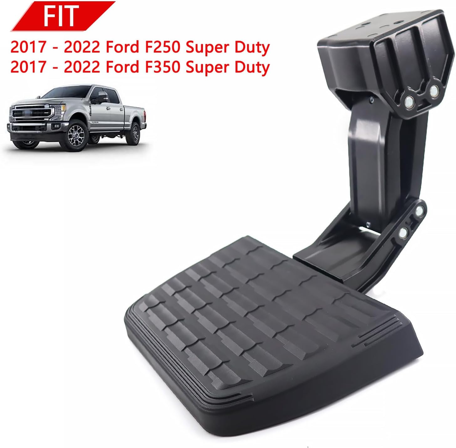 75413-01A Truck Side Step Retractable Step Compatible with 2017 2018 2019 2020 2021 2022 Ford F250 F350 Super Duty Bed Step Retractable